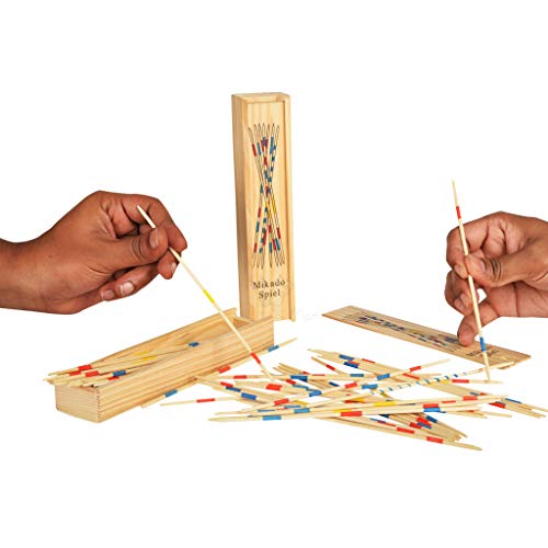 Image of Trinkets & More -Mikado Sticks Board Game Miniature Bowling|Desktop Office Indoor Games|Corporate Training & Workshop|Stress Relief For Adults & Kids (Mikado +Bowling Game)|Pack of 1