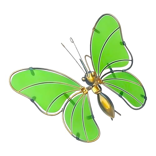 Uonguon Abrazador de macetas, colgador de decoración brillante para colgar, mariposa, para el hogar, jardín, balcón, porche, pared, patio, puerta