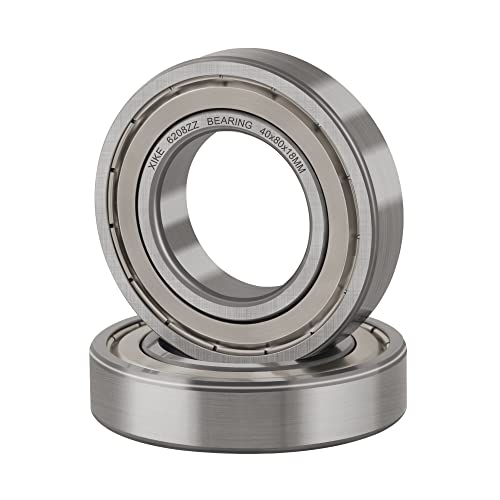 Rodamiento rígido de bolas 6208ZZ 40x80x18mm para motores y poleas XiKe
