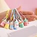Fashionable Miniature Dollhouses Accessory Keychain Charm Pendant Portable Bottle Accessory for Girls Collection Resin Water