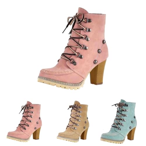Bottines à lacets femme compensées et légères pour l'hiver - 2