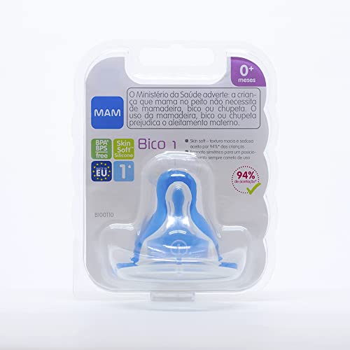 Bico De Mamadeira Tamanho 1, Mam, Transparente