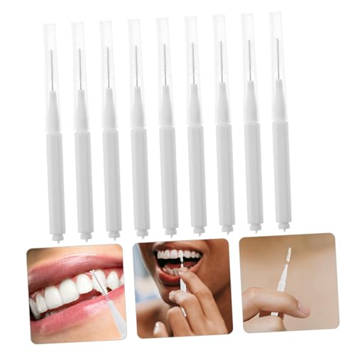 DEARMAMY 12 Stück Teiliges Zahnzwischenraum Bürsten Weiß für Gründliche Zahnreinigung Effizientes Entfernen von Zahnpasta und Bürstenrückständen Benutzerfreundlich Passend für Verschiedene – Bild 8