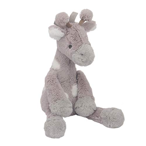 Image of Lambs & Ivy Linen Safari Gray Giraffe Stuffed Animal Toy - Stretch