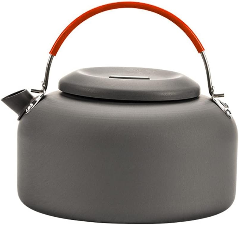 Outdoor Lightweight Aluminum Teapot Kettle Coffee Pot for Camping Hiking Backpacking (Color : C, Size : 0.8L) (A 1.4L)