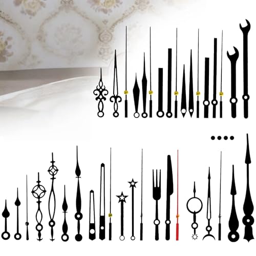 Quartz Wall Clock Movement Mechanism with Hands, 14 Sets, DIY Repair Tool Kit