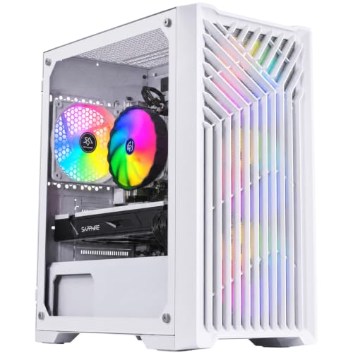 Image of Gaming Desktop PC, Intel 12th Gen up to 4.30 GHz, AMD Radeon RX 580 8G GDDR5, 16GB DDR5 4800 MHz RAM, 1TB M.2 NVME SSD, Windows 11 Pro, WiFi 6, Bluetooth 5.0, VR Ready, RGB Fans x4