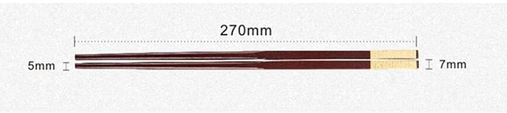 baguettes japonaises cooking chopsticks Baguettes de 27 cm réutilisables antidérapantes au lave-vaisselle, 10 paires