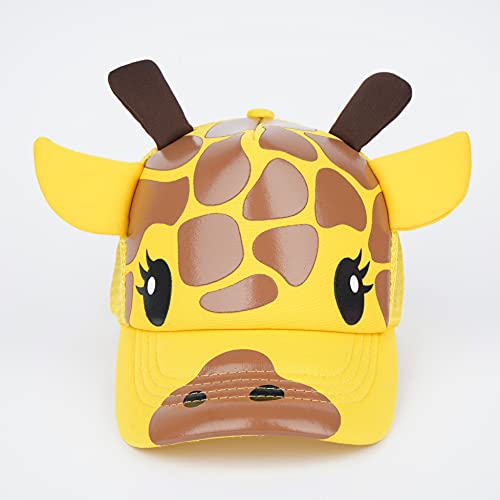 Langzhen Toddler Cute Animal Baseball Cap Adjustable Kids Outdoor Sun Hats Baby Mesh Back Cap For Boys And Girls (S-Giraffe) #TOP1