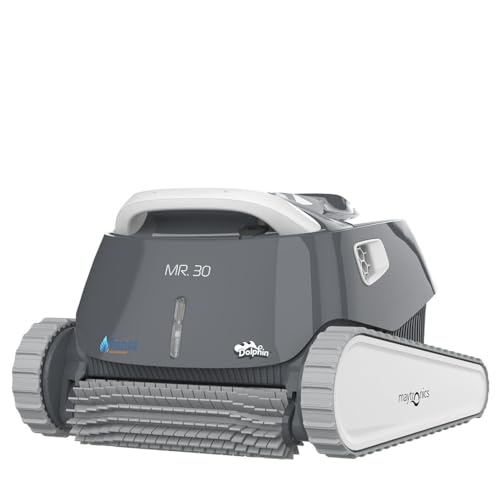 Robot pulitore Mr. 30 per Piscine Fino a 12m, Pulizia di Fondo, pareti e Lined dell'Acqua. Cavo da 18m, spazzole in PVC e Doppia filtrazione