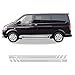 LSHDAT 2 pezzi strisce laterali, per VW Volkswagen Transporter T5 T6 Adesivi per minigonne laterali per camper Accessori per decalcomanie in vinile per furgoni camper