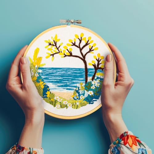 Image of DIAMOND DOTZ Wild Ocean Embroidery Kit for Beginners and Adults, Craft