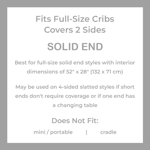 Flickers Breathable Mesh Crib Liner, Classic 3mm Mesh, White (Size 4FS for Full-Size Cribs, Covers 3 or 4 Sides) (White) - Thumbnail 5