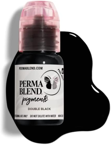 Perma Blend Pigments Professional Color For Permanent Makeup Double Black 15ml, Bottle