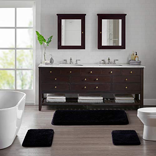 Suchtale Bathroom Rug Non Slip Bath Mat For Bathroom (16 X 24, Dark Purple) Water Absorbent Soft Microfiber Shaggy Bathroom Mat Machine Washable Bath Rug For Bathroom Thick Plush Rugs For Shower #TOP6