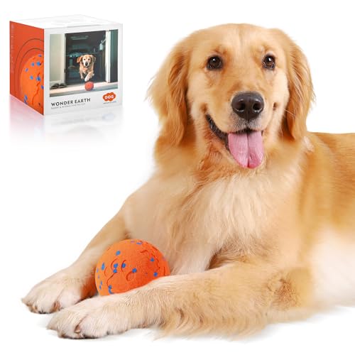 Zizimoko Smart Interactive Dog Toys Vibrating Dog Ball Pet Bounce Ball for Dogs (Small & Large) Chew-Proof Shell Automatic Moving/Bouncing/Rotating E-TPU Material Ip68 Waterproof