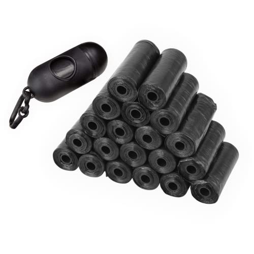 One Pet One Life- 300 Bolsas para Caca Excremento de Perro con Dispensador Porta Bolsa+Clip Correa, Bolsita, Plástico,Heces con Portabolsas Clip Correa