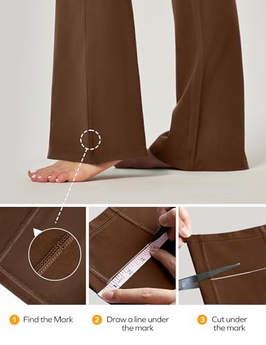 Image of Ewedoos Yoga Pants Women Flare Leggings for Women with Pocket Work Pants