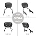 Dasen Detachable Sissy Bar Compatible with Harley Touring, Passenger Backrest Quick-Release Fit Touring Road Glide Street Glide Electra Glide Road King 2009-2025 Black