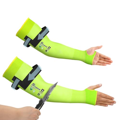 Image of Schwer 18in AIR-SKIN A6 Cut Resistant Arm Sleeves for Gardening, S901