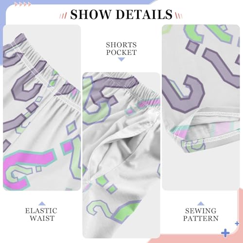 Question Mark Boys Pants Boys Athletic Pants Long Pant for Boywith Pockets Wide-Leg Size 6-14Y4