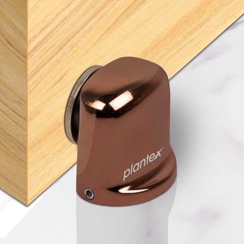 Image of Plantex Door Stopper for Home /Door Catch Holder for Home /Office /Hotel /Magntic Door Stopper /Gate Stopper for Main Door /Stops for Door - Set of 6 (Rose Gold)