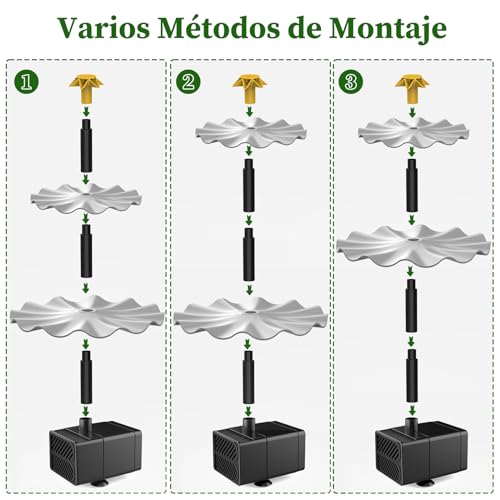SUJFEE-DIY-Fuente-Solar-25W-para-Jardin-Exterior-Fuente-de-Agua-Decorativa-con-3-Niveles-4-Boquillas-para-Pajaros-Desmontable-para-el-Bano-de-Aves-Decoracion-Jardin-Exterior