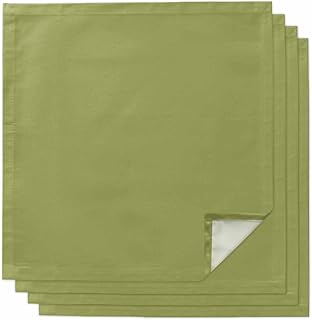 Sage Green Cloth Napkins Set of 4, Olive Reusable Dinner Napkins Cloth Solid Color Washable Dinner Towel for Wedding Party Kitchen Table Decoration, 20x20 Inch