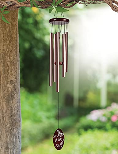 Carillon à vent papillon en bronze Sunset Vista Designs, petit modèle