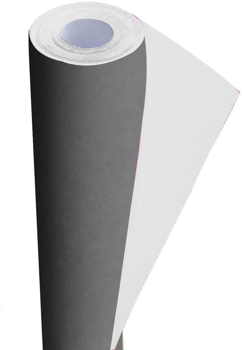 3 Ace Crafts Card and Display Poster Paper Roll - 10 M - Paper Perfect Ideal for Wrapping, Craft, Packing, Parcel, Table Runner School Notice Boards - 76mm Width Approx (Grey)