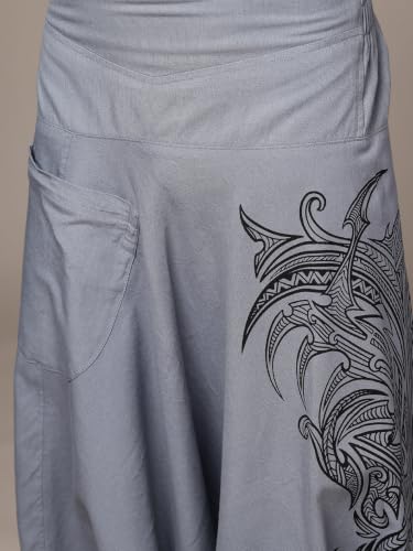 Image of The Veshti Company Printed Harem Pants for Men's Cotton Hippie Style Baggy Boho Yoga Pajama Pant with Pocket