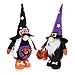 HEALLILY 2 Uds. De Halloween Gnomos de Peluche Sombrero de Bruja Dugo Decoraciones Hechas a Mano Muñeco de Tomte Escandinavo Adornos para Decoraciones de Halloween Adorno de Mesa