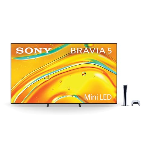 Image of Sony BRAVIA 5 85 Inch Mini LED 4K Smart TV (K-85XR50, 2025 Model) + PlayStation5 Digital Edition Slim Bundle