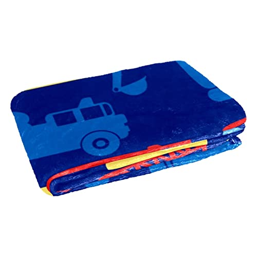 Couverture douce lit enfant en tissu chaud et isolant motif camions - 3