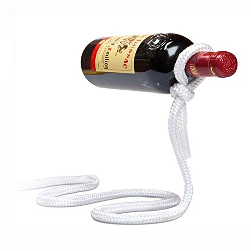 Betan Magic Wine Bottle Rope Lasso Holder - Holds Bottles Floating in The