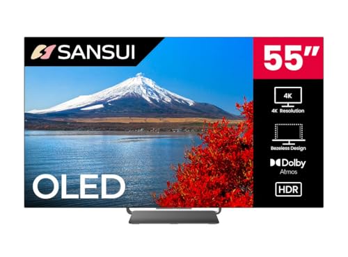 SANSUI 55" OLED 4K Ultra HD Smart TV with 120Hz Refresh Rate