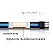 immagine 2EZDIY-FAB MOD Sleeved Cable - Cavo Prolunga per Alimentatori con Extra Sleeves 300mm-Nero Blu