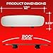 Universal Car Rear View Mirror - Clip on Wide Angle & Panoramic - Easy Mount Curved Blind Spot Mirror - Extended RearView for Car, Truck & Jeep