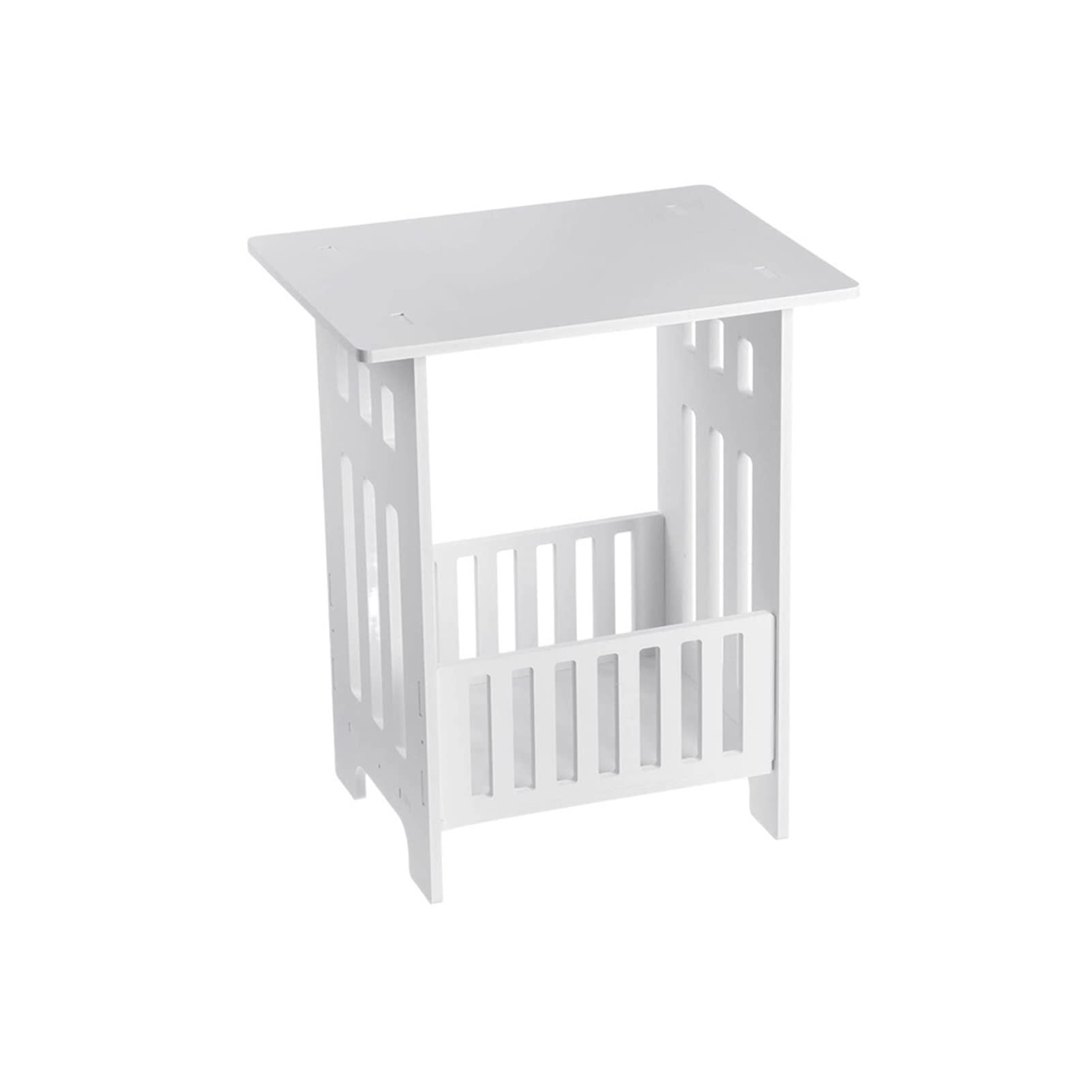 Table d'appoint blanche au design épuré pour sublimer votre mobilier