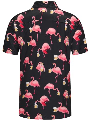Men's Hawaiian Shirt Funny Summer Beach Casual Short Sleeve Button Down Shirts for Men4