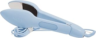 Press, Compact Iron & Steamer for Clothes, Removes Wrinkles, Hand-Held Device, Portable for Travel, Easy to Use, 6 Fabric Settings (Blue)