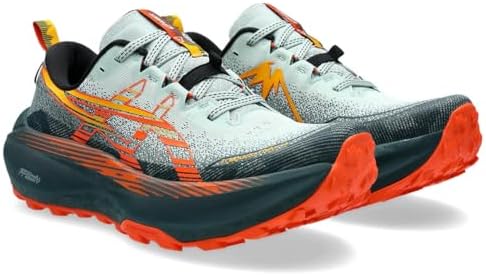 ASICS Trabuco Max 4 Men's Running Shoes, Cold Moss Nova Orange, 9