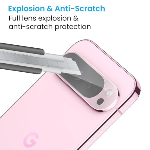 Image of FIRST MART Camera Lens Protector for Google Pixel 9 Pro XL | 9H Tempered Glass, HD Clear, Scratch Resistant, Anti-Fingerprint, Case-Friendly | Crystal Clear, Pack of 1