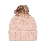 Roxy Women's Blizzard Beanie - Chunky Knit Winter Hat with Faux Fur Pom, Fleece-Lined - Image 4