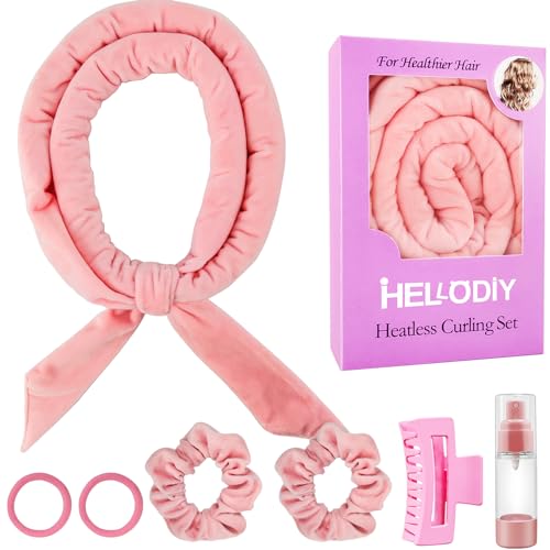 Hellodiy Faixa de Cabeça Heatless Curls, Extra Longa 67