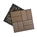 20 Pack Wood Plastic Composite Deck Tiles – Interlocking Waterproof Flooring for Patio, Balcony, Poolside DIY Easy Install, No Tools Needed, Indoor & Outdoor Use Rust & Weather Resistant (Coffee)