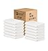 ZUPERIA White Bath Towels Bulk 12 Pack (24 x 48 Inches) - 100% Cotton Economy Light Weight Towels for Commercial Use - Quick Dry, Ultra-Soft, and Absorbent Bulk Towels