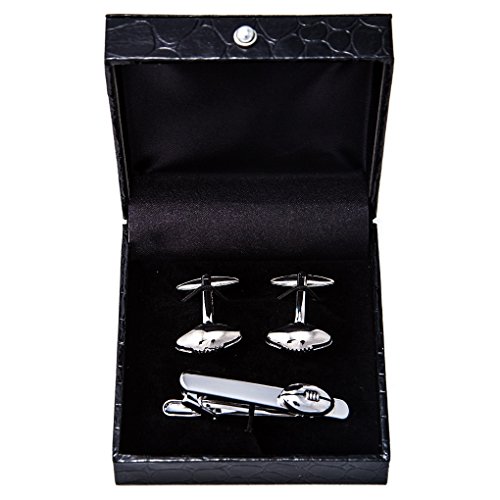 Par de Mancuernillas y Barra de Corbata MRCUFF Football miniatura 1