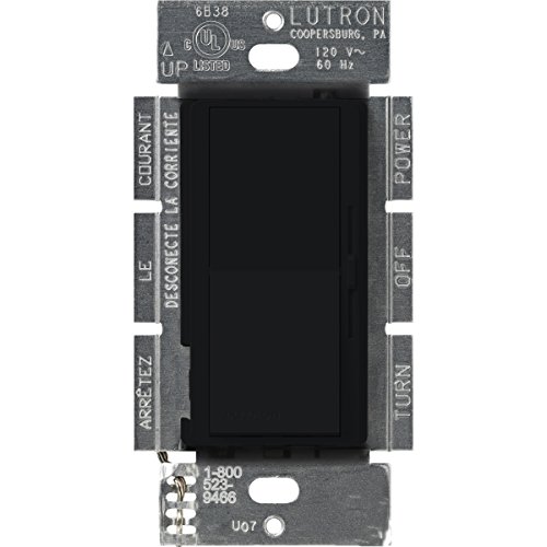 Lutron-Diva-Magnetic-Low-Voltage-Dimmer-Switch-450W-3-Way-DVSCLV-603P-MN-Midnight Lutron Diva Magnetic Low-Voltage Dimmer Switch, 450W, 3-Way, DVSCLV-603P-MN, Midnight - Image 1
