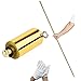 Bastón mágico de Bolsillo, Varita telescópica mágica, bastón de Metal Plateado con Apariencia de Varita mágica para Trucos de Magia de Escenario para Magos Profesionales (Oro, 110CM)